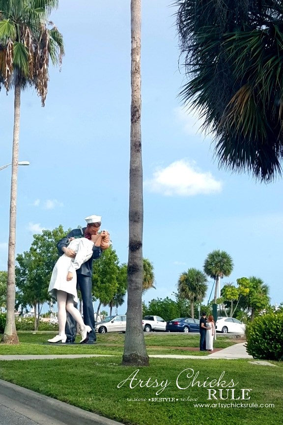 Anna Maria Island Florida Vacation - Do you see the couple mimicking the statue - artsychicksrule