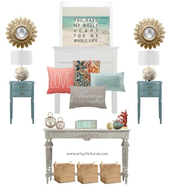 Master Bedroom Plans & a Mood Board - with a splash of color - artsychicksrule