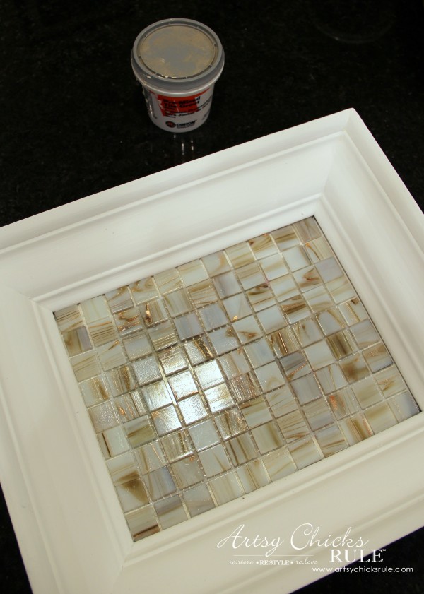 Old Frame Turned TILED COASTAL TRAY - artsychicksrule.com