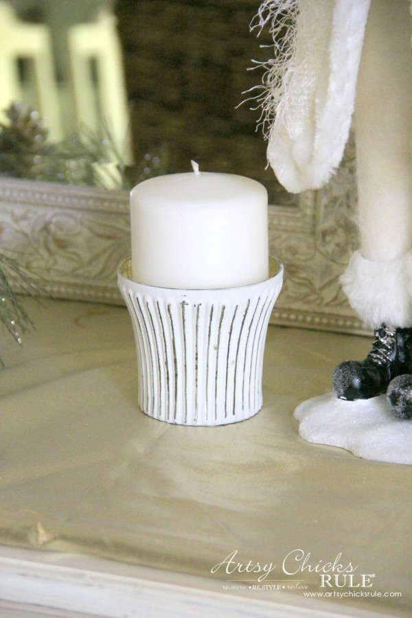 Holiday Decor Ideas with At Home (Pt 1 of 3) Votive Snowcapped Scene - #AtHomeforChristmas #AtHomeFinds #ad