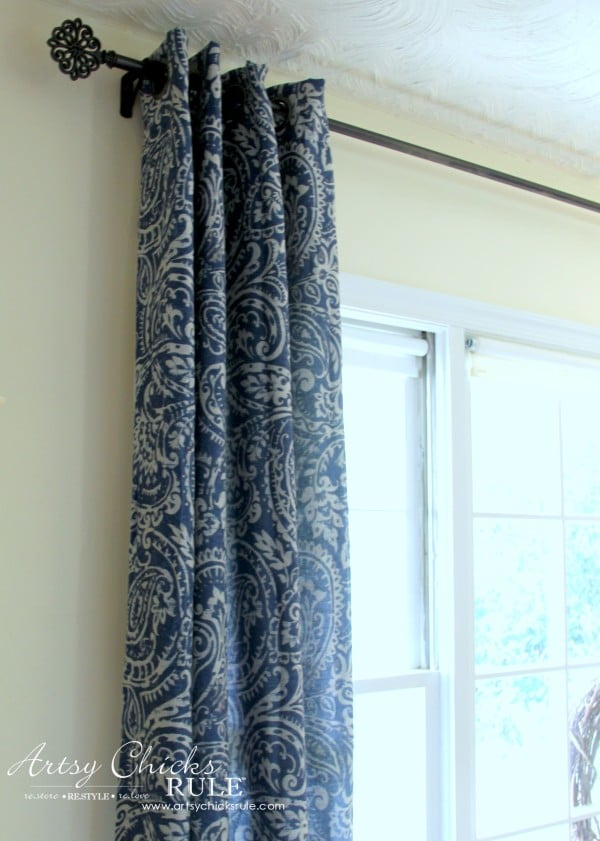 Master Bedroom Makeover Progress - Budget Makeover - Curtain Panel KOHLS - artsychicksrule