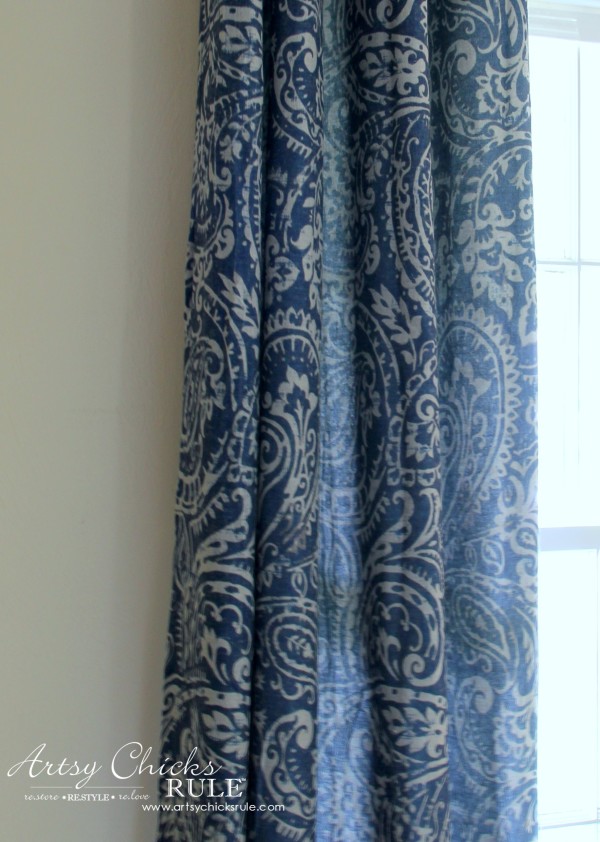 Master Bedroom Makeover Progress - Budget Makeover - Curtain Panels KOHLS - artsychicksrule