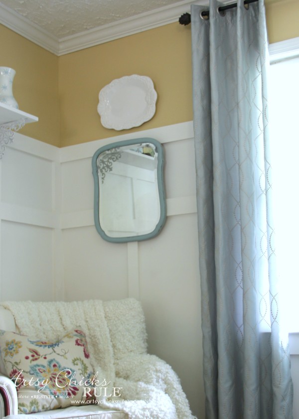 Master Bedroom Makeover Progress - Budget Makeover - Curtains KOHLS - artsychicksrule