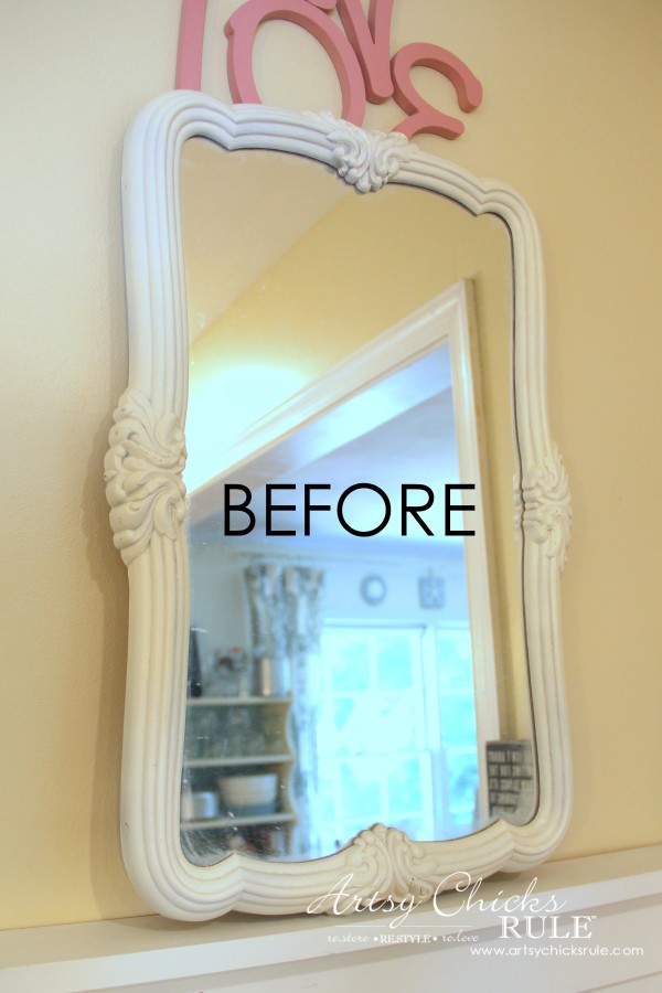 Thrifty Mirror to Chalkboard (Trash to Treasure) artsychicksrule