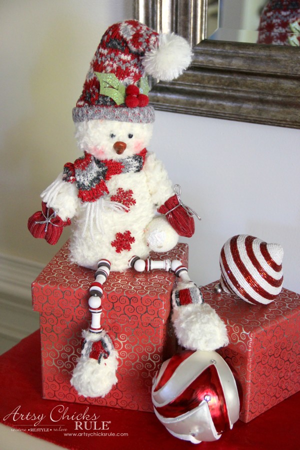 Holiday Decor Ideas with At Home (Pt 3 of 3) Mr. Snowman - #AtHomeforChristmas #AtHomeFinds #ad