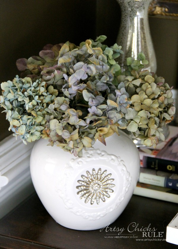 Thanksgiving Foyer - Dried Hydrangeas - artsychicksrule