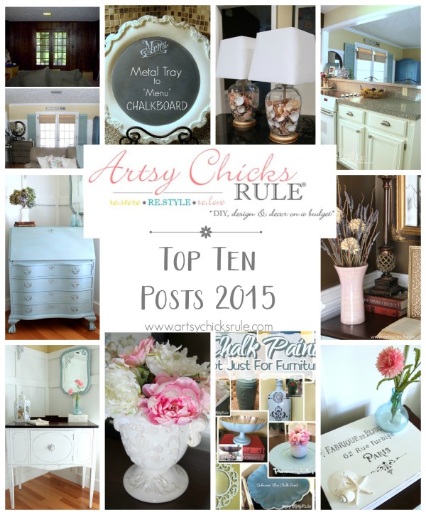 Artsy Chicks Rule Top Ten Posts 2015 - artsychicksrule.com