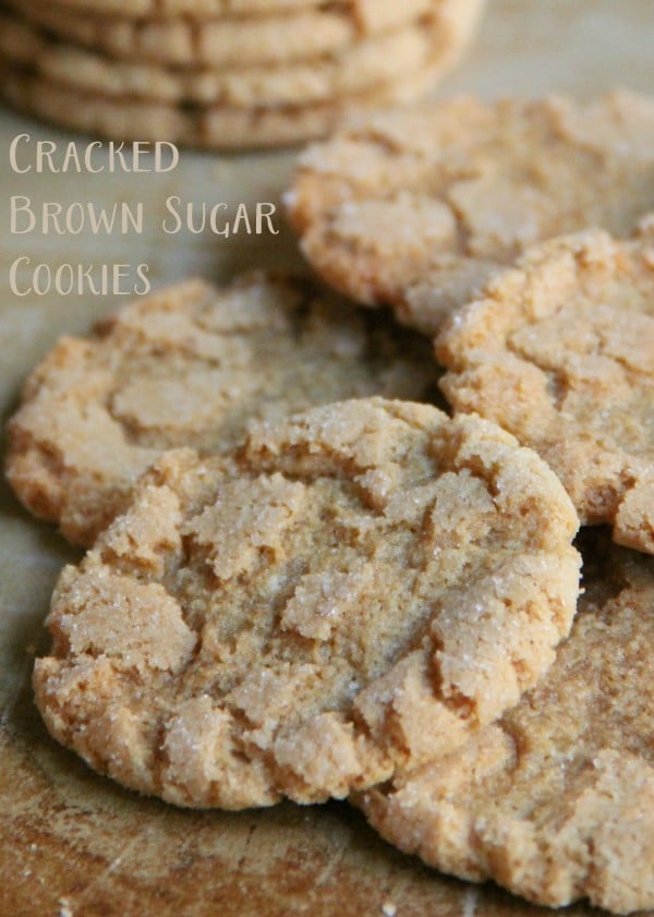 Cracked Brown Sugar Cookies - Super EASY Recipe SO Good - #foodiechicksrule #brownsugarcookies