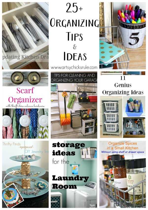 25+ Organizing Tips & Ideas - Talented Bloggers Share - artsychicksrule #organization #organizationtips #organize