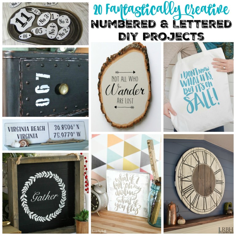 20 Fantastically Creative Numbered & Lettered DIY Projects