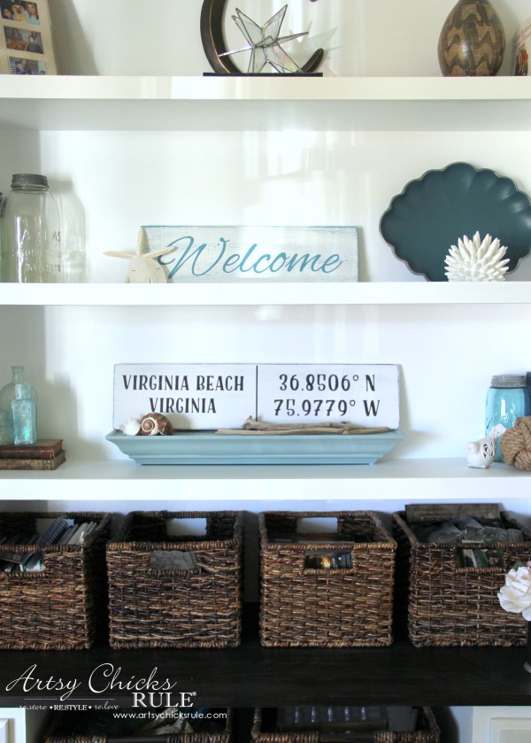 DIY Coordinates Sign - ANYONE CAN DO - artsychicksrule #silhouette #diy #sign #coastaldecor