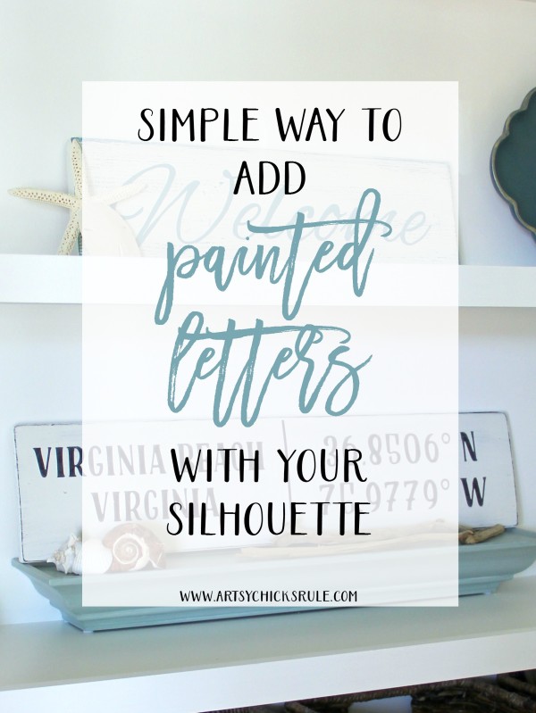 Love this idea of creating PAINTED letters with my Silhouette!!
