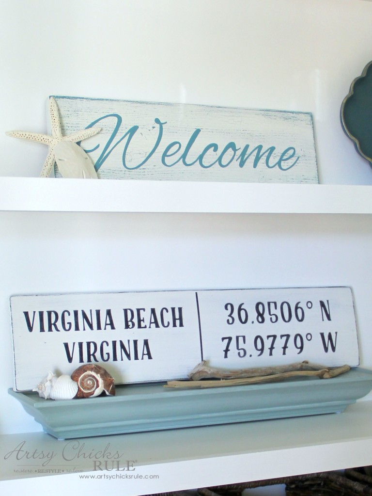 DIY Coordinates Sign