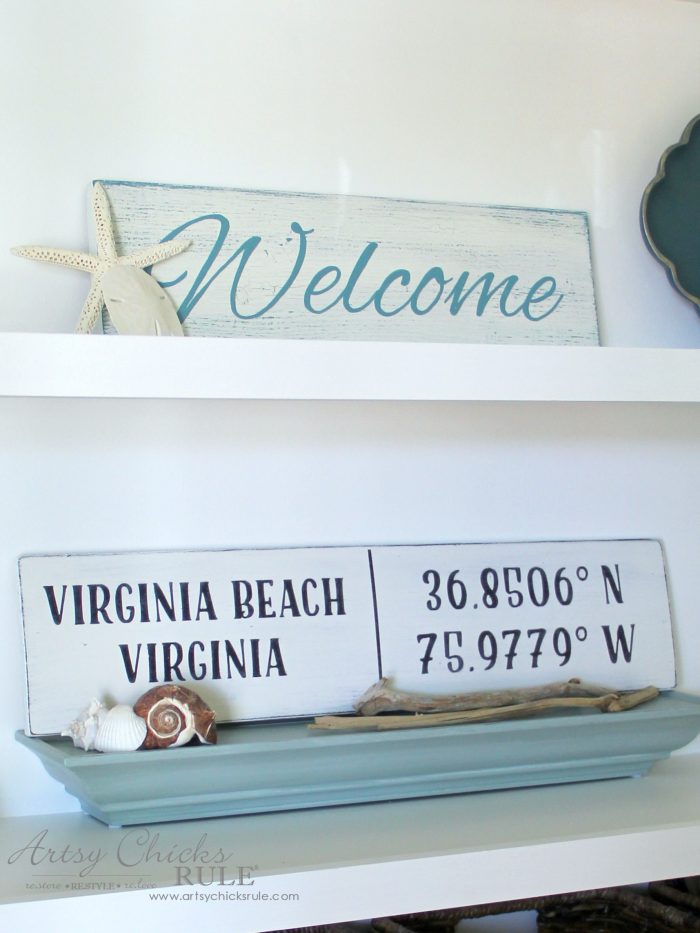 DIY Coordinates Sign - Artsy Chicks Rule®