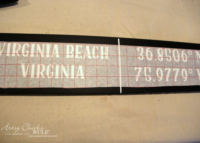 DIY Coordinates Sign - Artsy Chicks Rule®