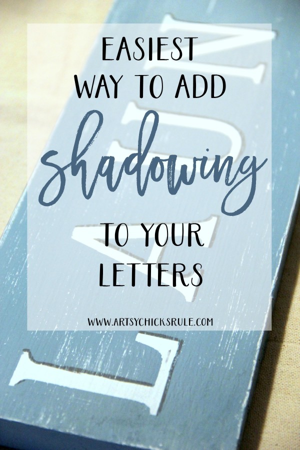 EASIEST Way to Add SHADOWS to letters!! Gotta do this!