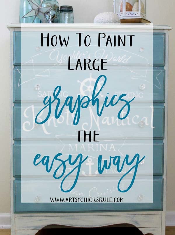 How To PAINT Large GRAPHICS the EASY WAY - artsychicksrule - #graphics #easytutorial