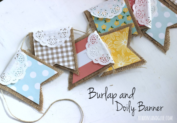 Burlap-and-Doily-Banner