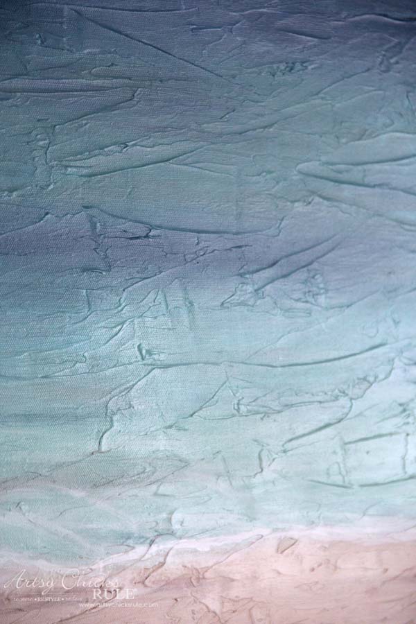 DIY Beach Painting (create faux texture for real looks!) - Artsy Chicks Rule® Diy Beach Painting (Create Faux Texture For Real Looks!) - Artsy Chicks Rule®