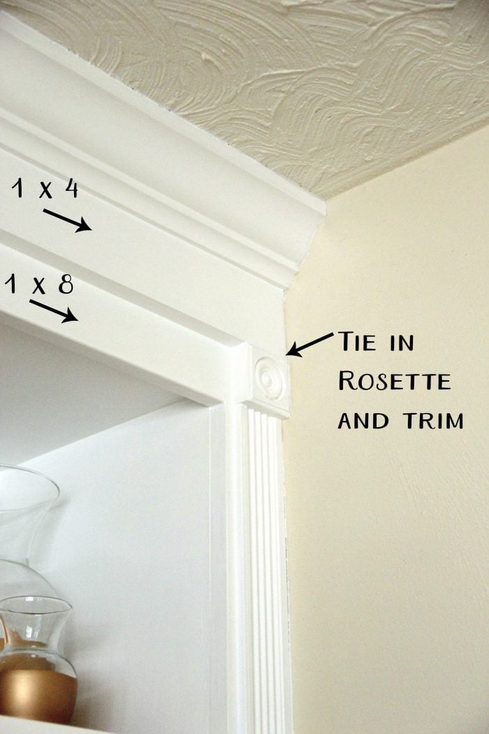 DIY BuiltIn Bookcase Wall Adding Molding artsychicksrule bookcase