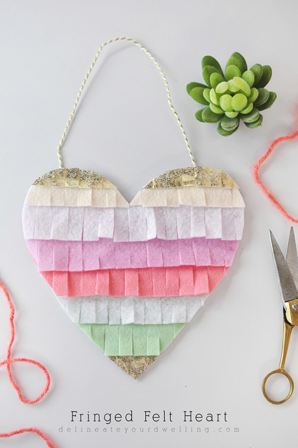 Fringed-Felt-Heart