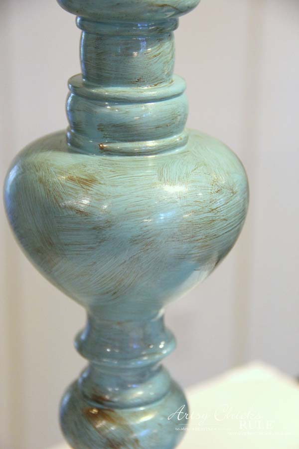 Painted Candlesticks - with bronze paint - artsychicksrule