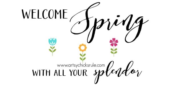 Spring Chalk Art FREE PRINTABLE!!! - artsychicksrule