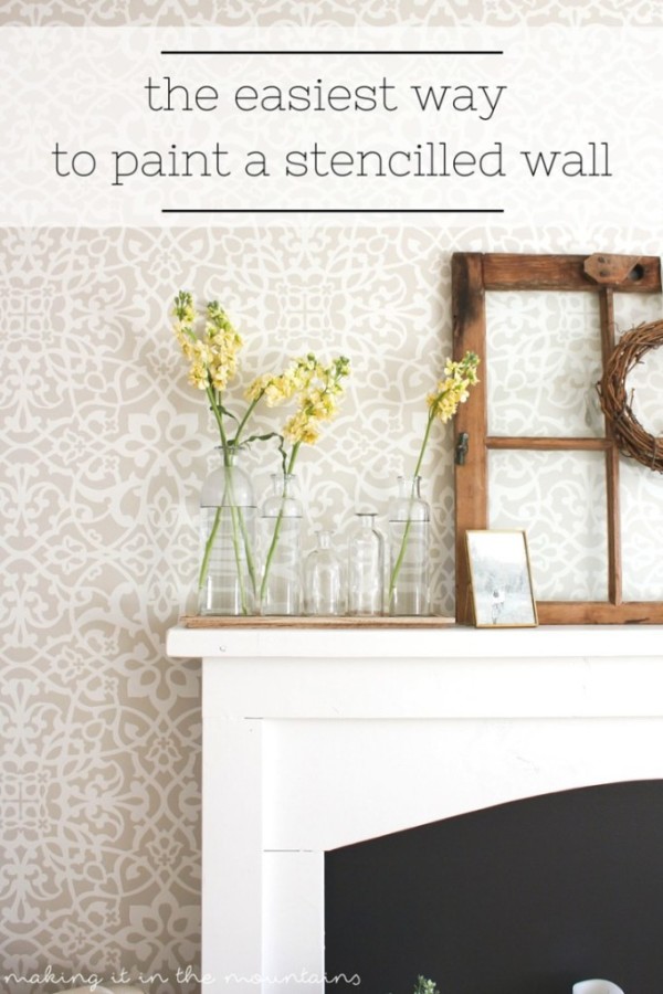 The-fastest-way-to-paint-a-stencilled-wall