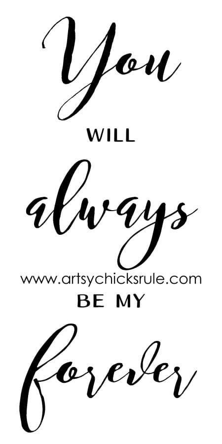 You Will Always Be My Forever Graphic (with wm) artsychicksrule.com