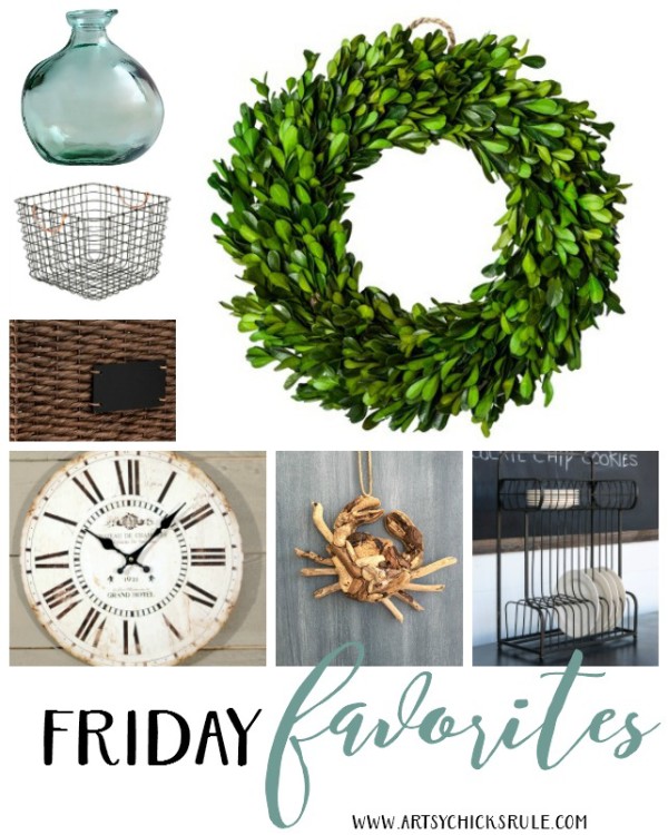 Friday Favorites 1 - artsychicksrule - #fridayfavorites #coastaldecor #farmhousedecor