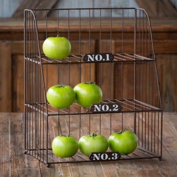 Antique Farm House Wire Shelf