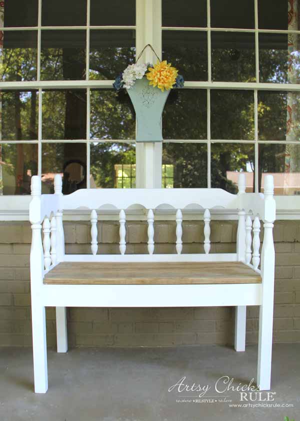 DIY Headboard Bench (super easy repurpose!)