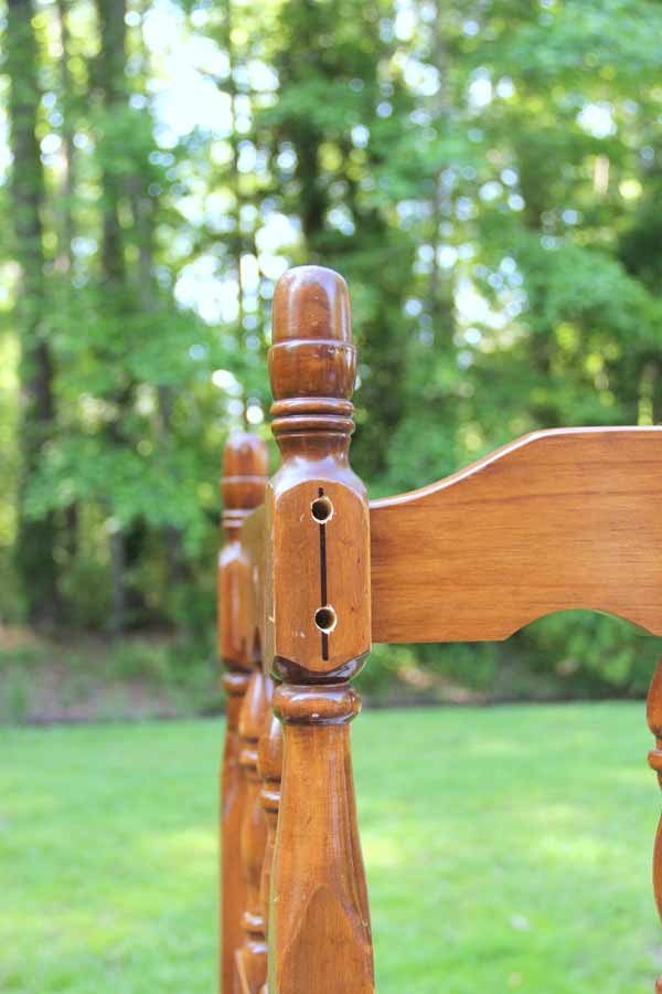 DIY Headboard Bench - PIECES SCREWED TOGETHER - artsychicksrule.com #headboardbench