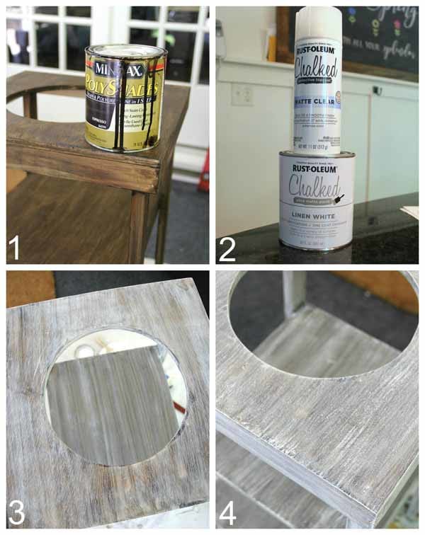 DIY Beverage Station Tutorial - Apply Paint or Finish - artsychicksrule.com #beveragestand