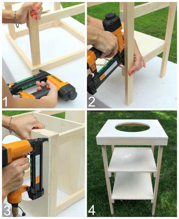 DIY Beverage Station Tutorial - Assemble Beverage Station - artsychicksrule.com #beveragestand