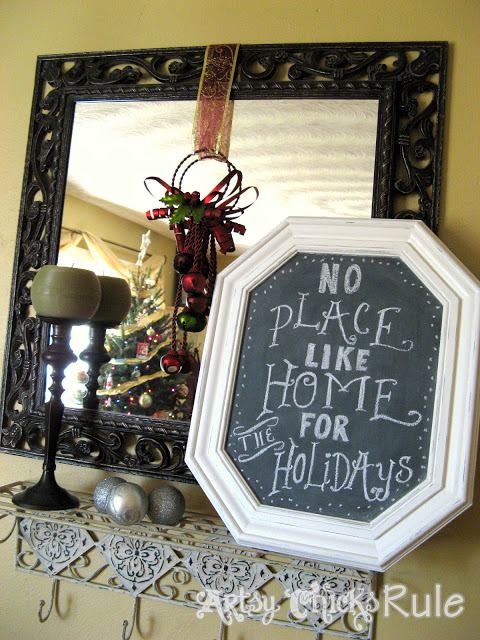DIY Chalkboard from Old Prints