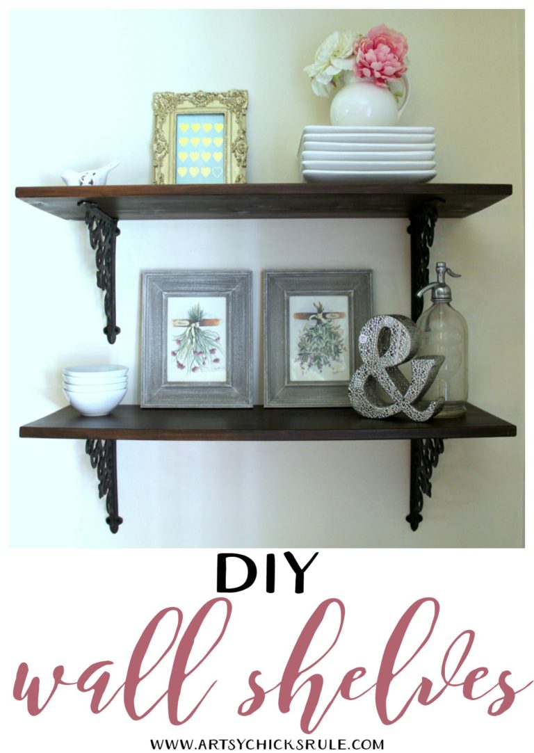 Dining Room DIY Wall Shelves