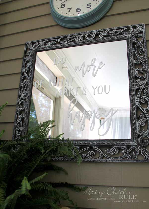 Mirror Word Art - SO EASY WITH SILHOUETTE- artsychicksrule.com #mirrorwordart #silhouette