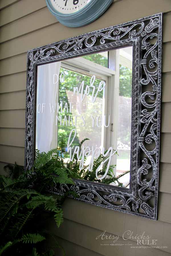 Mirror Word Art - Silhouette Cameo - artsychicksrule.com #mirrorwordart #silhouette