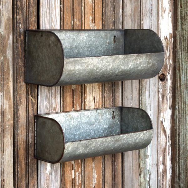 metal-trough-shelves-set-of-2 - Antique Farmhouse