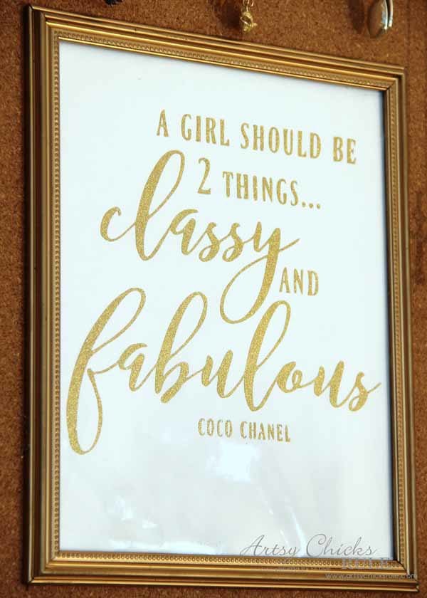 DIY Jewelry Organizer - Classy and Fabulous Quote - artsychicksrule #jewelryorganizer #popularpins