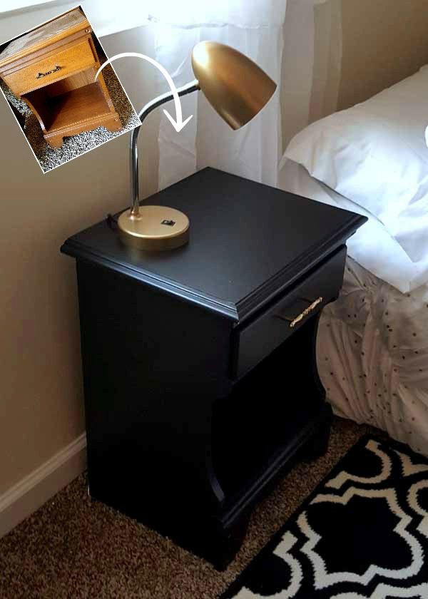 GMC & The World's Longest Yardsale - nightstand before and after - artsychicksrule #worldslongestyardsale #gmc