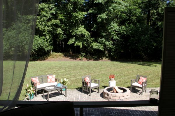 Screened Porch & Patio Makeover - back yard now - artsychicksrule #popularpins #patiomakeover #porch