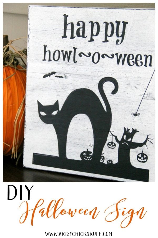 Halloween Flag - artsychicksrule.com - #freeprintable #halloweenrprintable #halloweensign