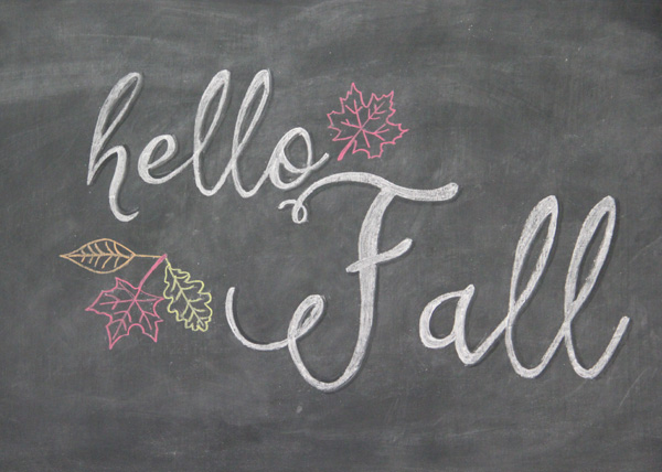 FREE Fall Printables - Chalkboard Art with Shadowing - artsychicksrule.com #freeprintables #fallquotes #autumnquotes