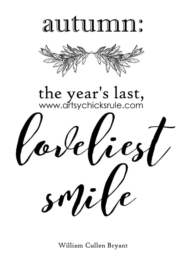 Free Fall Printables Artsy Chicks Rule