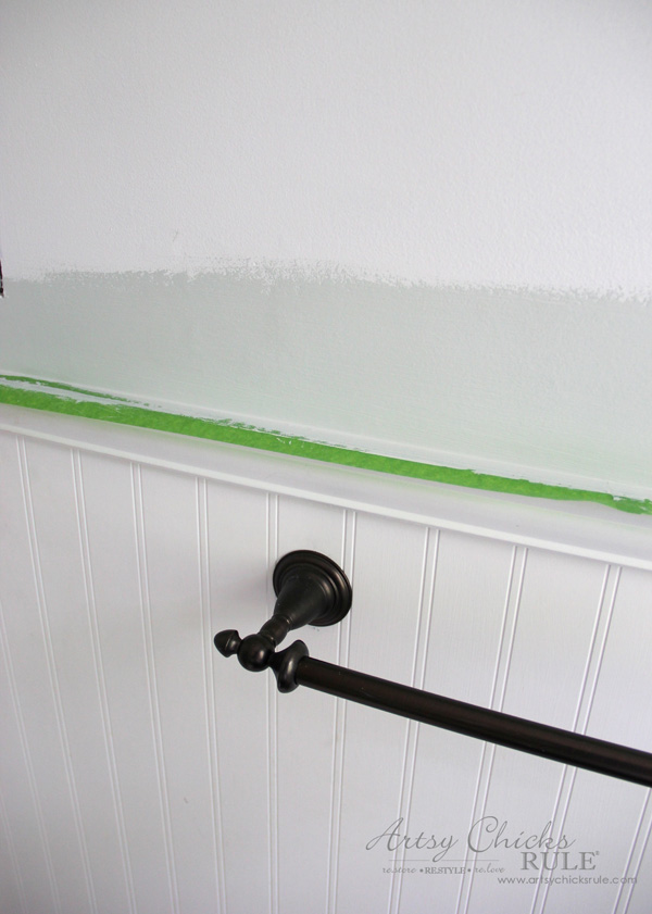 Tips for Painting Your Walls - Frogtape for clean lines - #artsychicksrule #frogtape #ad
