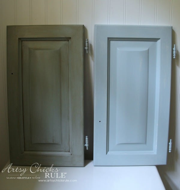 Bath Cabinet Makeover - artsychicksrule.com