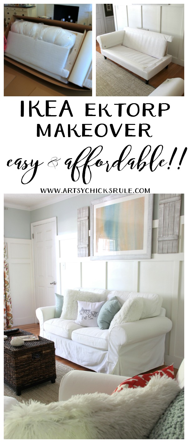 BEST DECISION EVER!! Love this furniture!!! IKEA Ektorp Makeover artsychicksrule