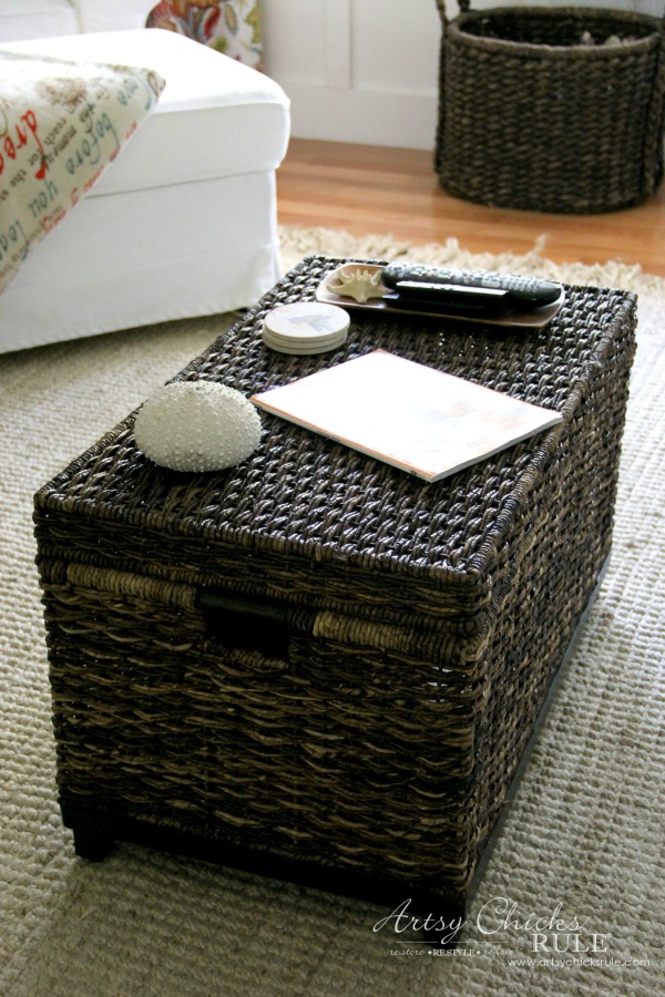 IKEA Ektorp Makeover basket trunk artsychicksrule